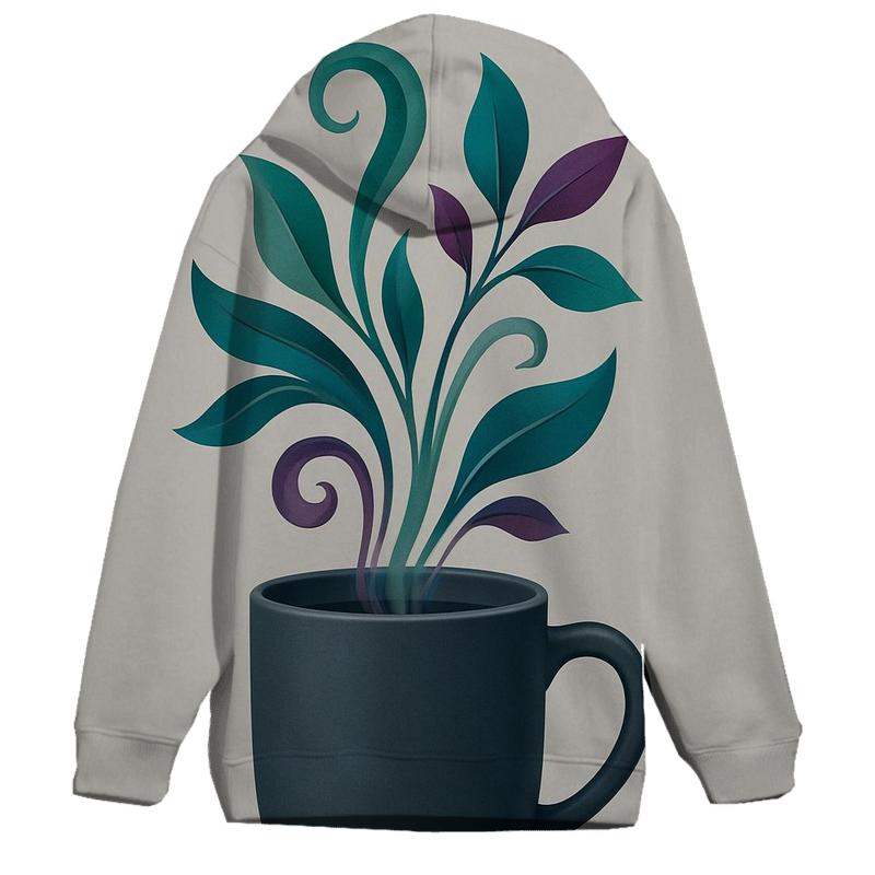 Emerald Steam Vines pullover hoodies