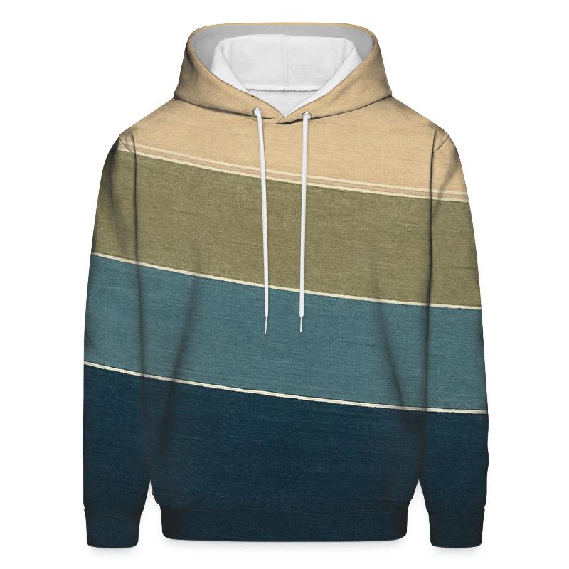 Ring Plane Tidal Stripes zip-up hoodies