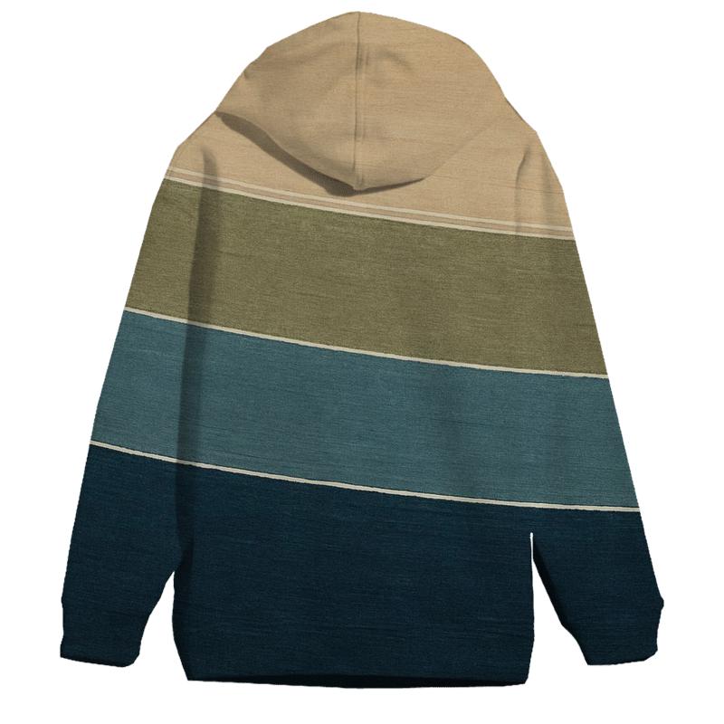 Ring Plane Tidal Stripes zip-up hoodies