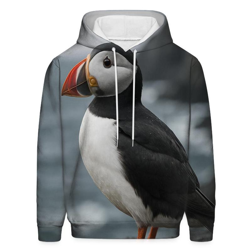 Atlantic Puffin Against Cliffside Swell hoodie styles