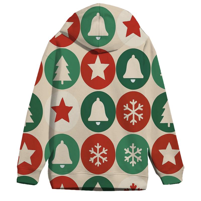 Evergreen Ornament Mosaic designer hoodies