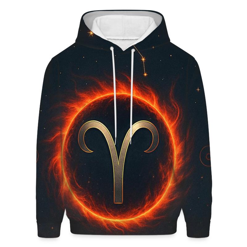 Celestial Aries Fire Gate custom hoodies
