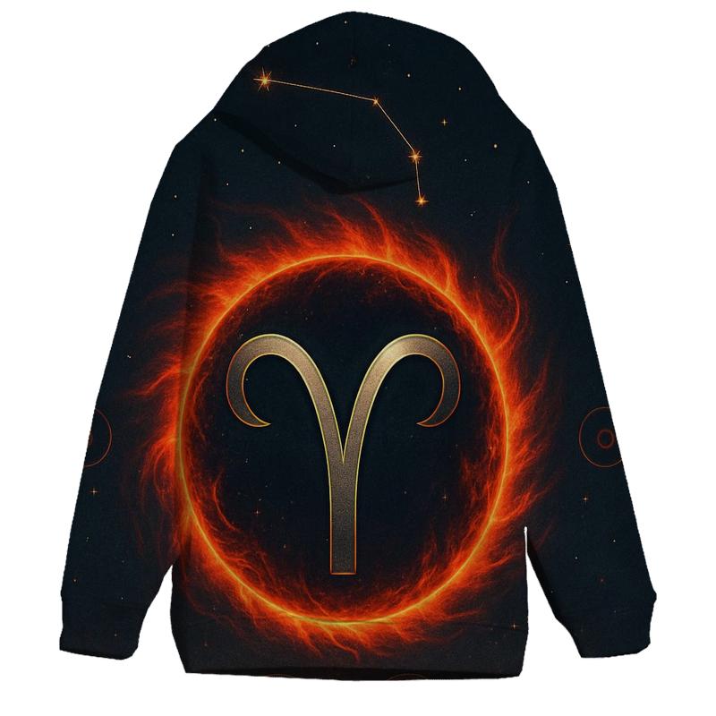 Celestial Aries Fire Gate custom hoodies