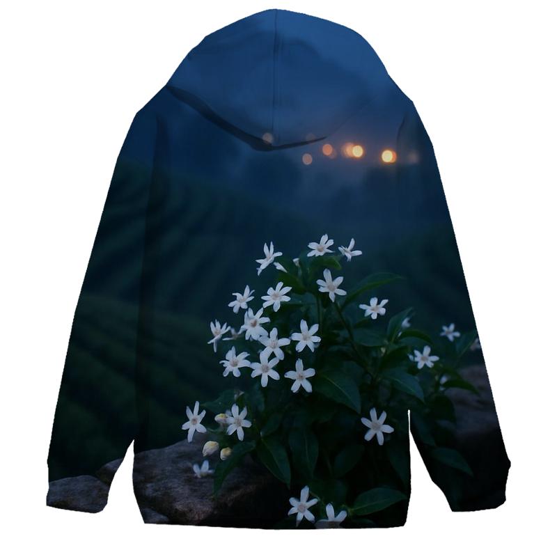 Tea Plantation Jasmine At Blue Hour hoodies fashion