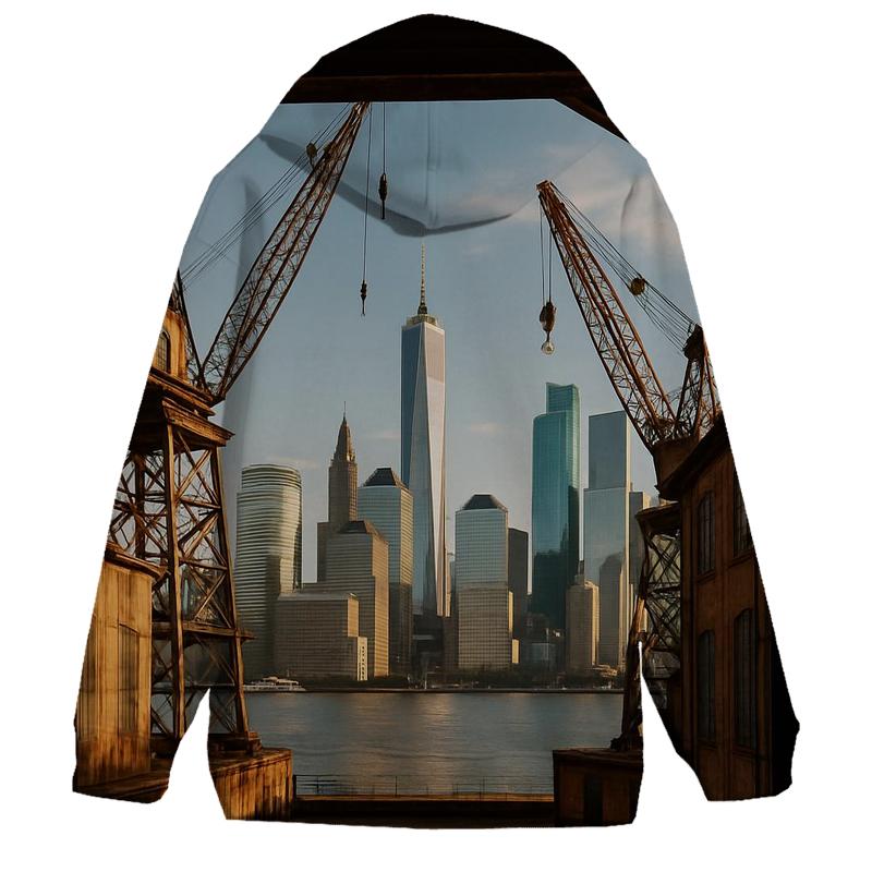 Brooklyn Navy Yard Industrial Skyline Frame hoodie trends