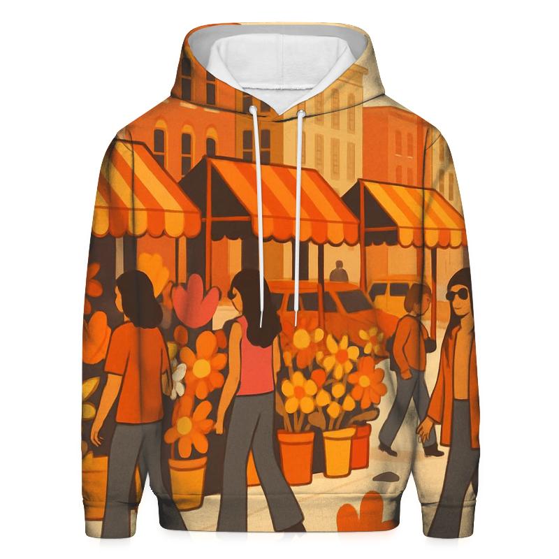 Funky Flower Market Stroll hoodie trends