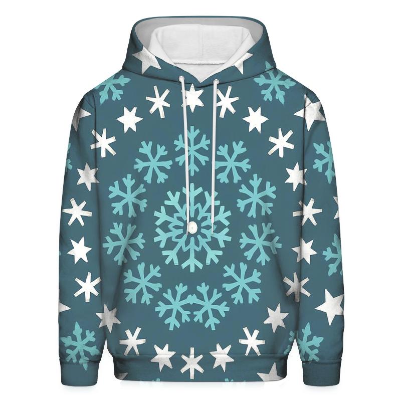 Crystal Snow Star Mandala hoodies fashion