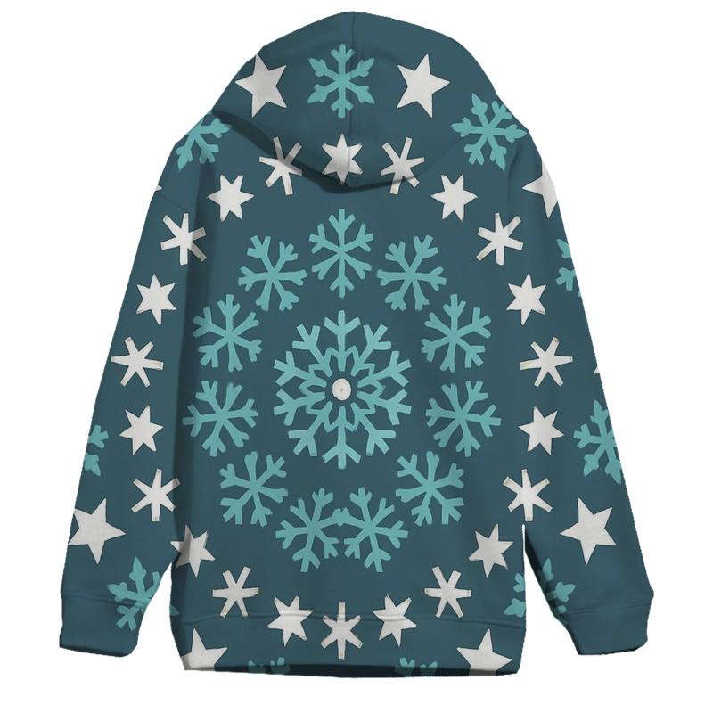 Crystal Snow Star Mandala hoodies fashion