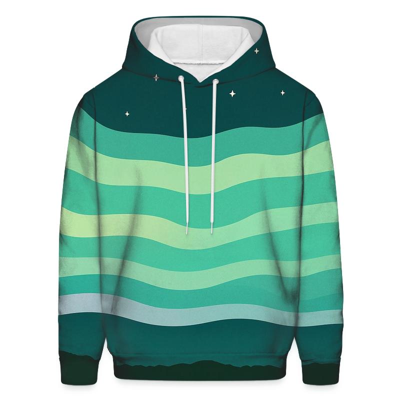 Aurora Horizon Banding hoodies fashion