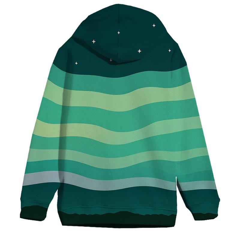 Aurora Horizon Banding hoodies fashion