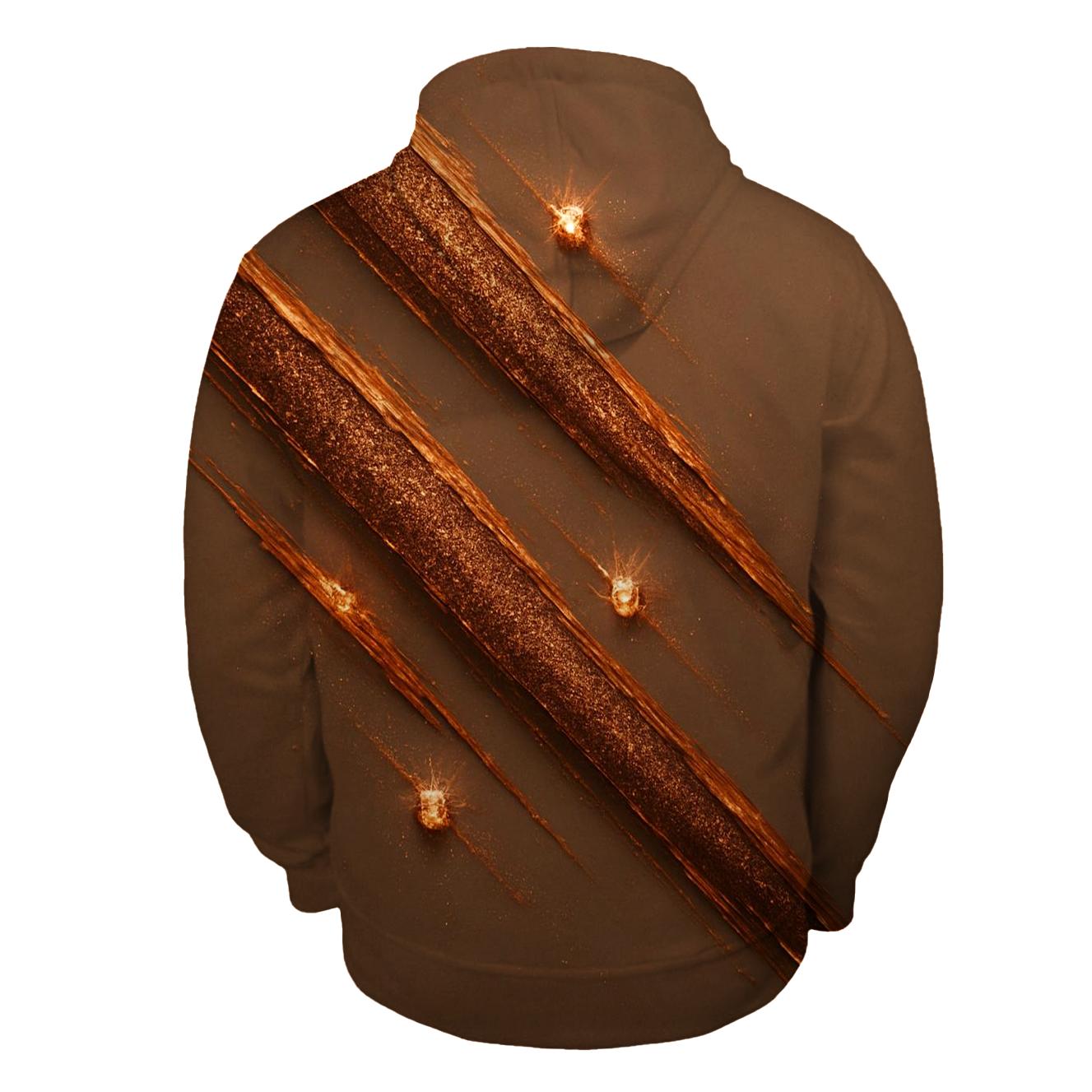 Bronzed Comet Trails pullover hoodies