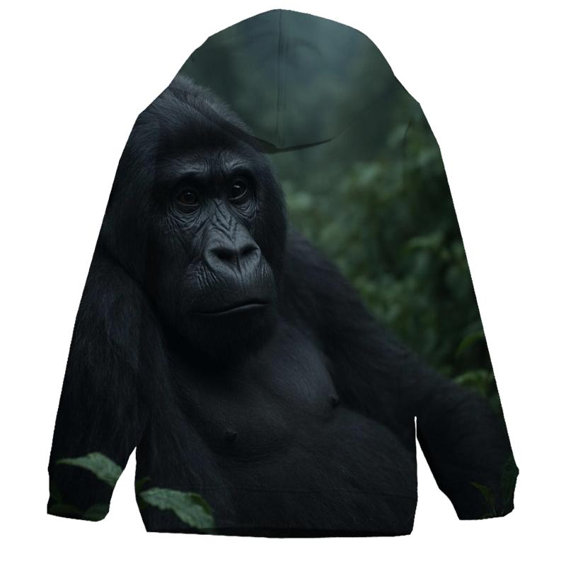 Mountain Gorilla Resting In Cloud Forest hoodie trends