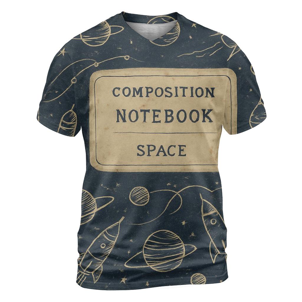 Faded Rocket Science Notebook Cover statement graphic shirts