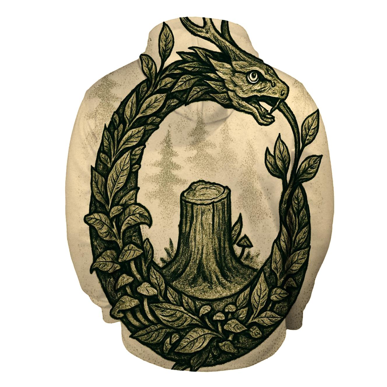 Forest Spirit Ouroboros hoodie designs