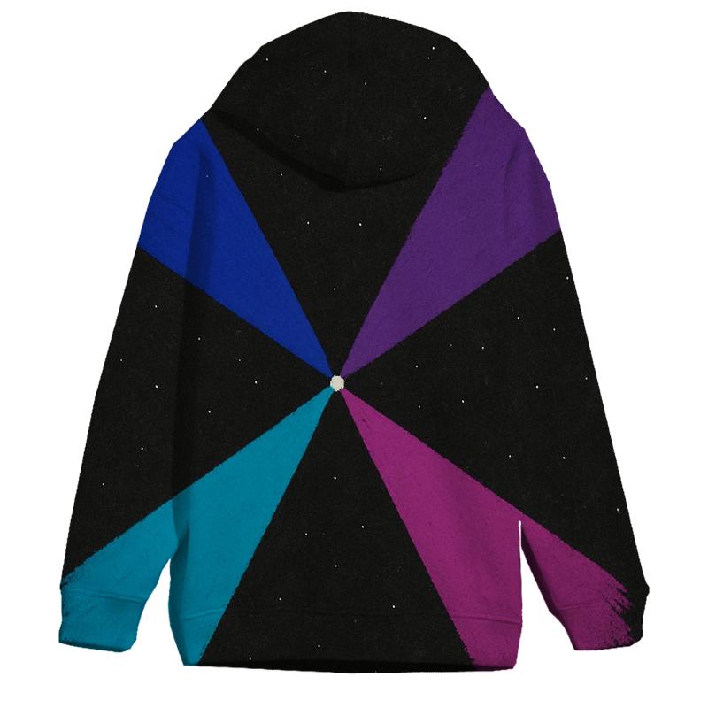 Pulsar Beam Fan Array embroidered hoodies