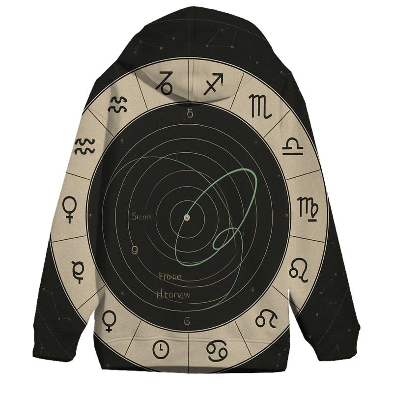Zodiac Retrograde Orbit Diagram designer hoodies
