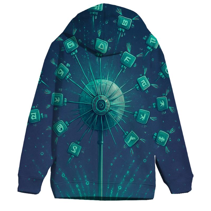 Mechanical Dandelion Codefield graphic hoodies