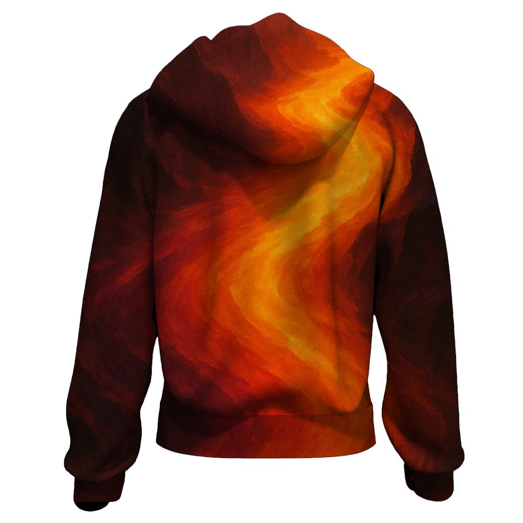 Molten Canyon Flow zip-up hoodies