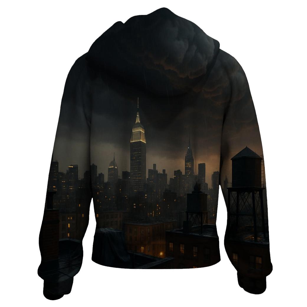 Summer Storm Approaching Midtown Rooftops premium hoodies