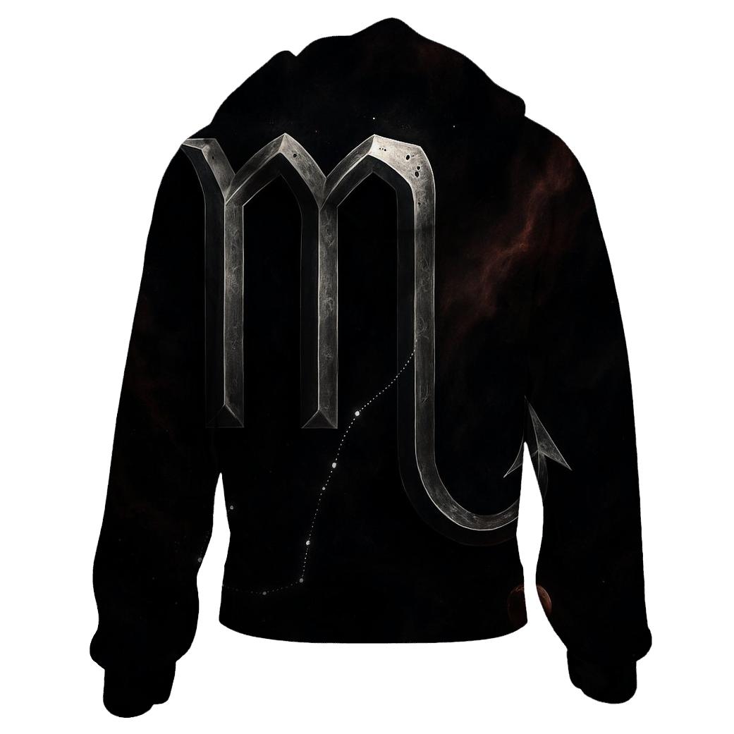 Scorpio Nebula Shadow Sigil printed hoodies