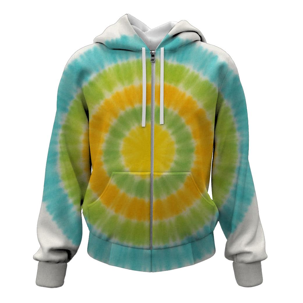 Citrus Bullseye Burst hoodies fashion
