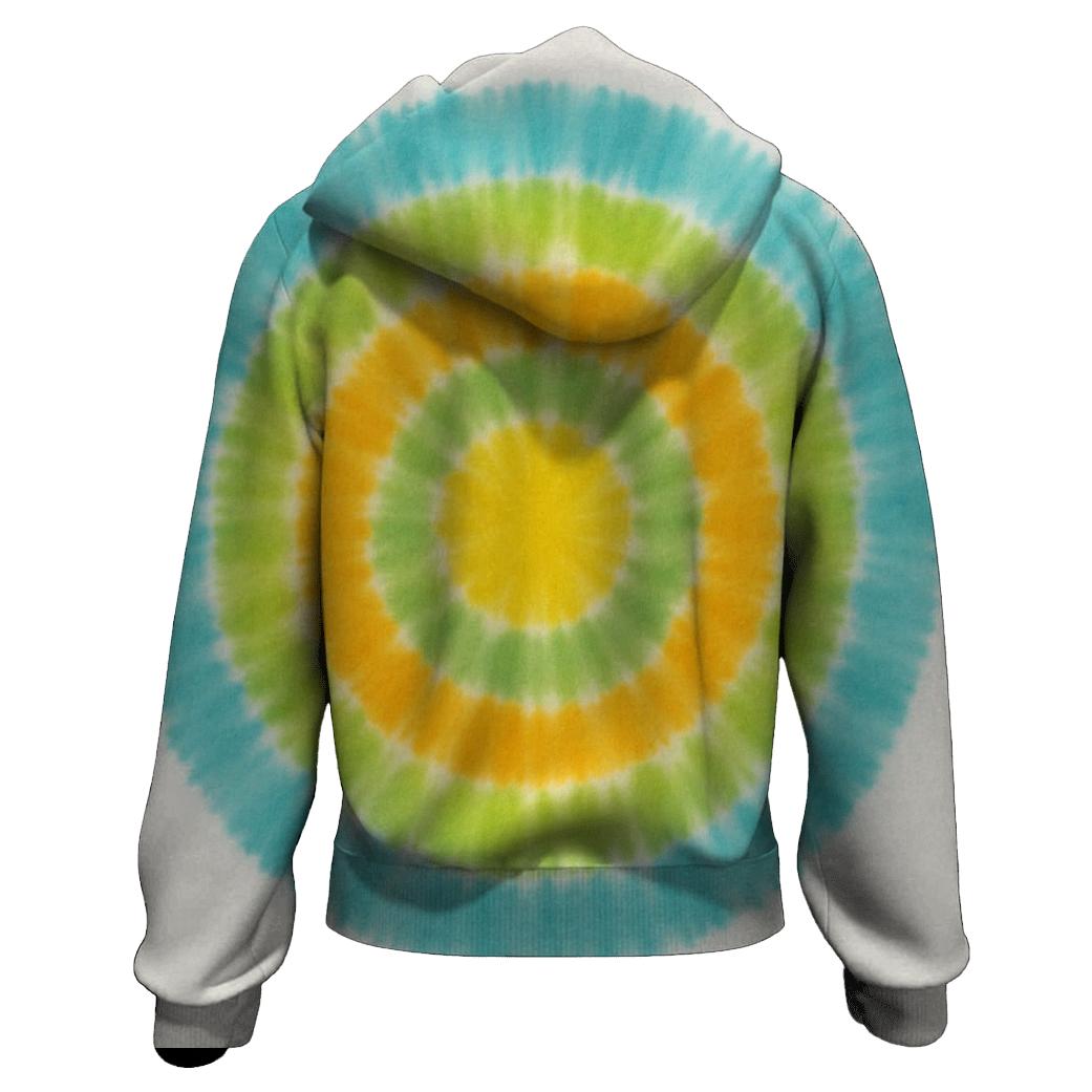 Citrus Bullseye Burst hoodies fashion