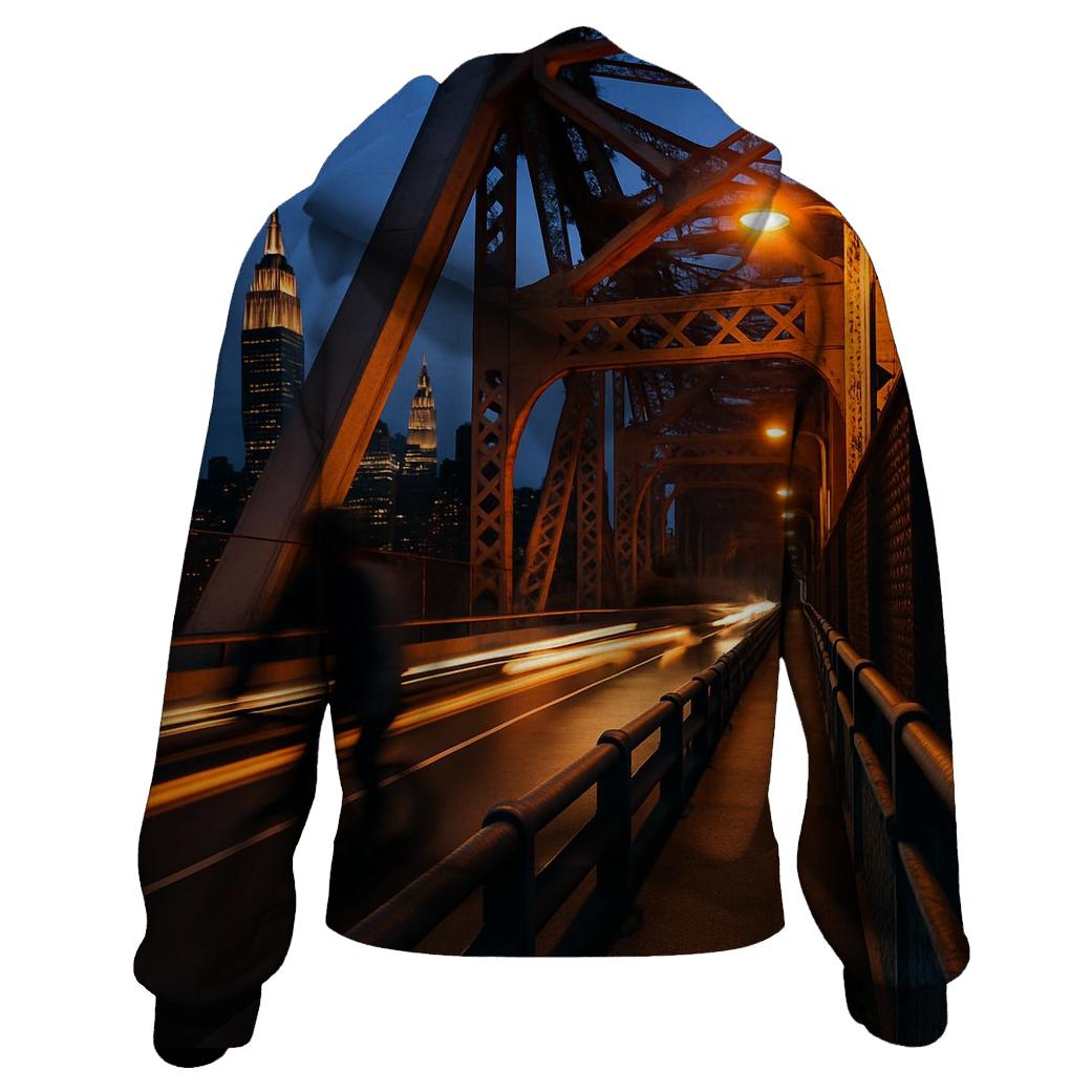 Queensboro Bridge Twilight Commute hoodie trends