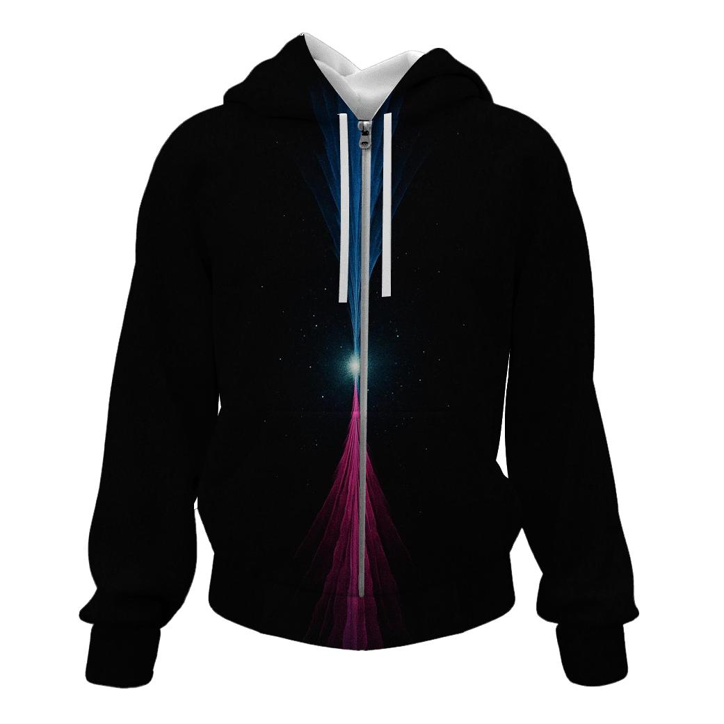 Twin Jet Outflow Tracks zip-up hoodies
