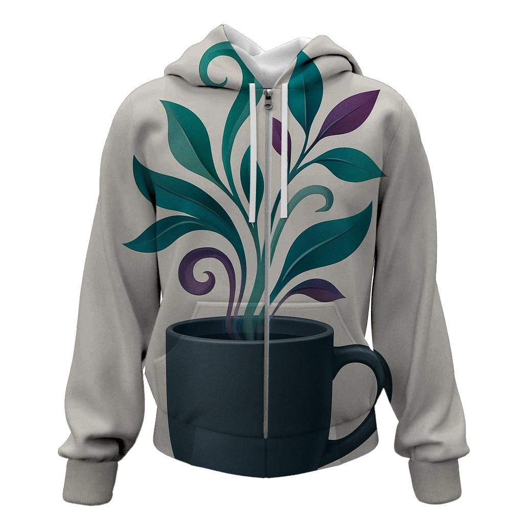 Emerald Steam Vines hoodies fashion