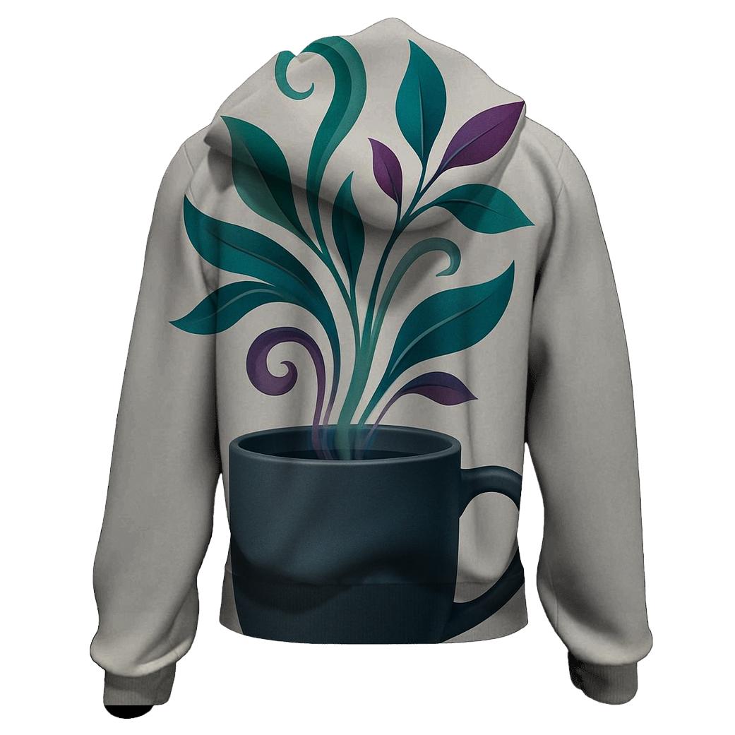Emerald Steam Vines hoodies fashion