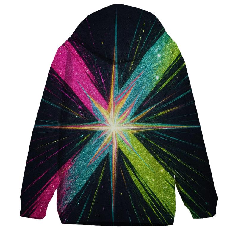 Neon Nova Mirage zip-up hoodies