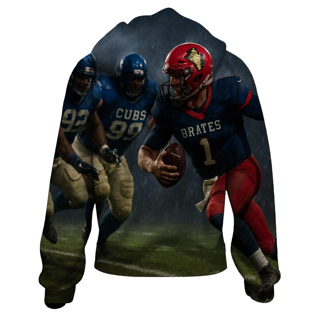 Braves Blitz Versus Bear Wall embroidered hoodies