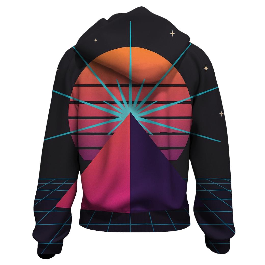 Laser Pyramid Horizon pullover hoodies