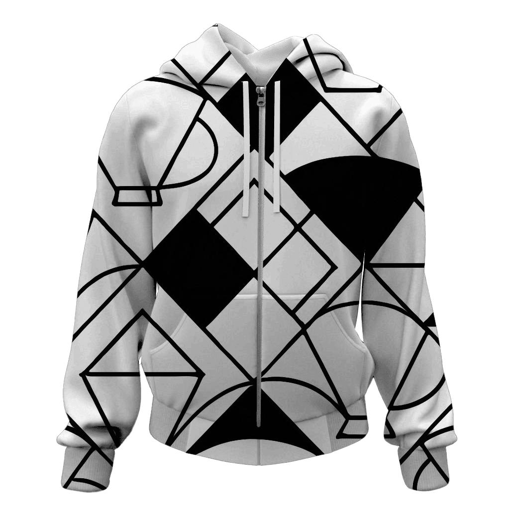 Monochrome Filter Geometry heavyweight hoodies