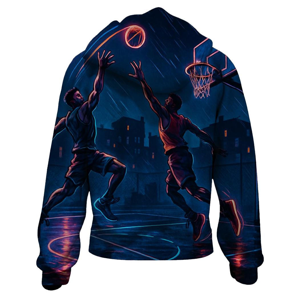 Midnight Street Basketball Clash zip-up hoodies