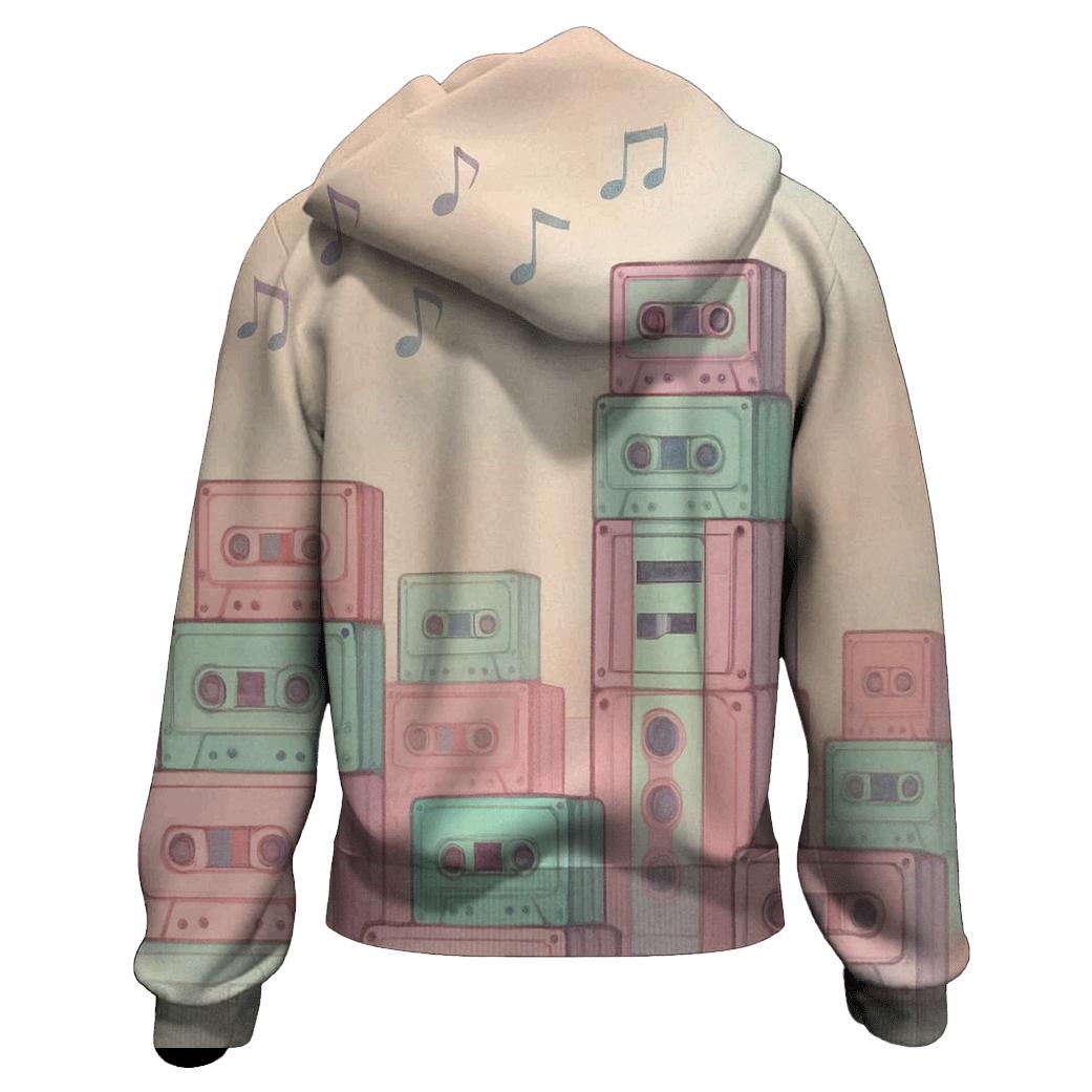 Pastel Cassette Skyline hoodie designs