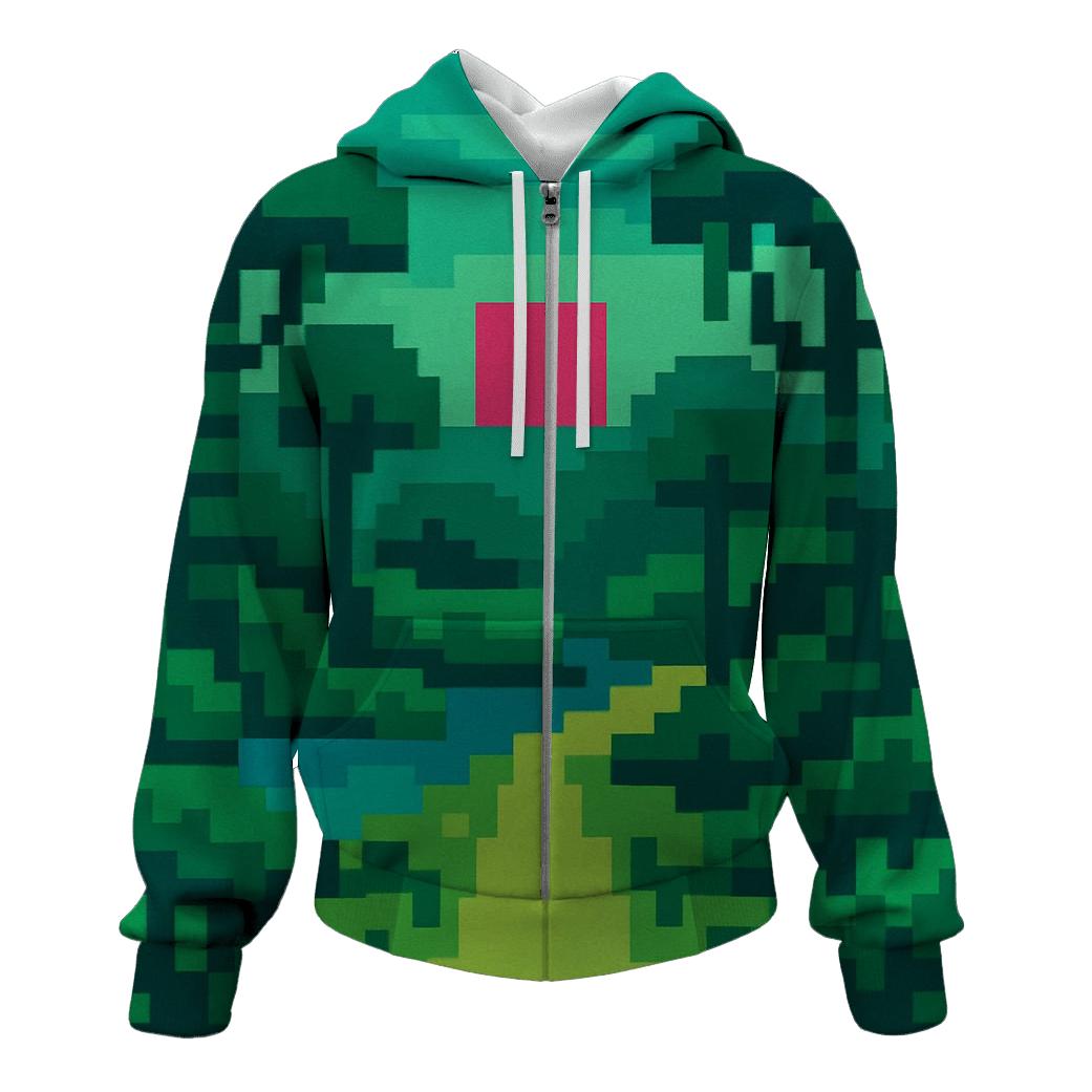 Arcade Pixel Jungle premium hoodies