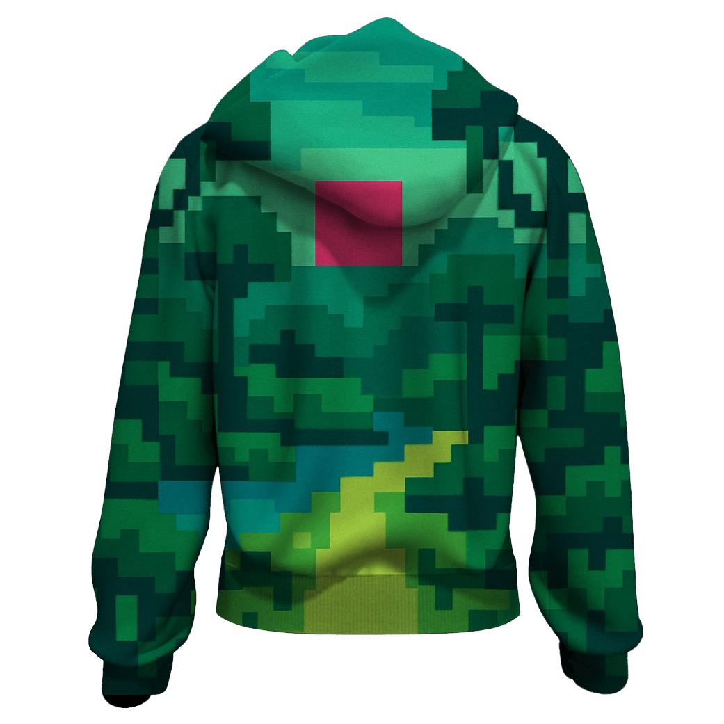 Arcade Pixel Jungle premium hoodies