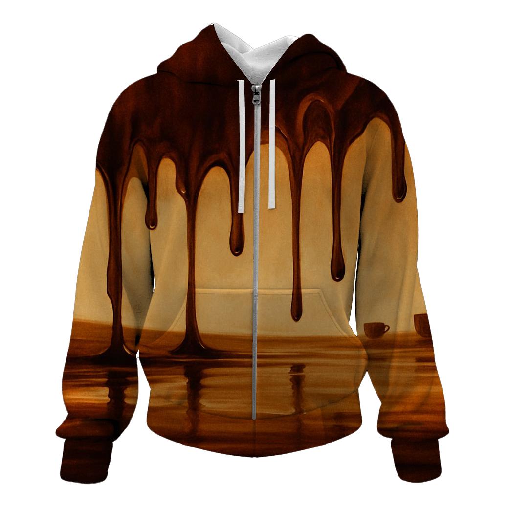 Caramel Drip Horizon pullover hoodies