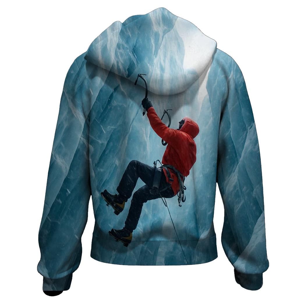 Arctic Ice Climbing Ascent embroidered hoodies