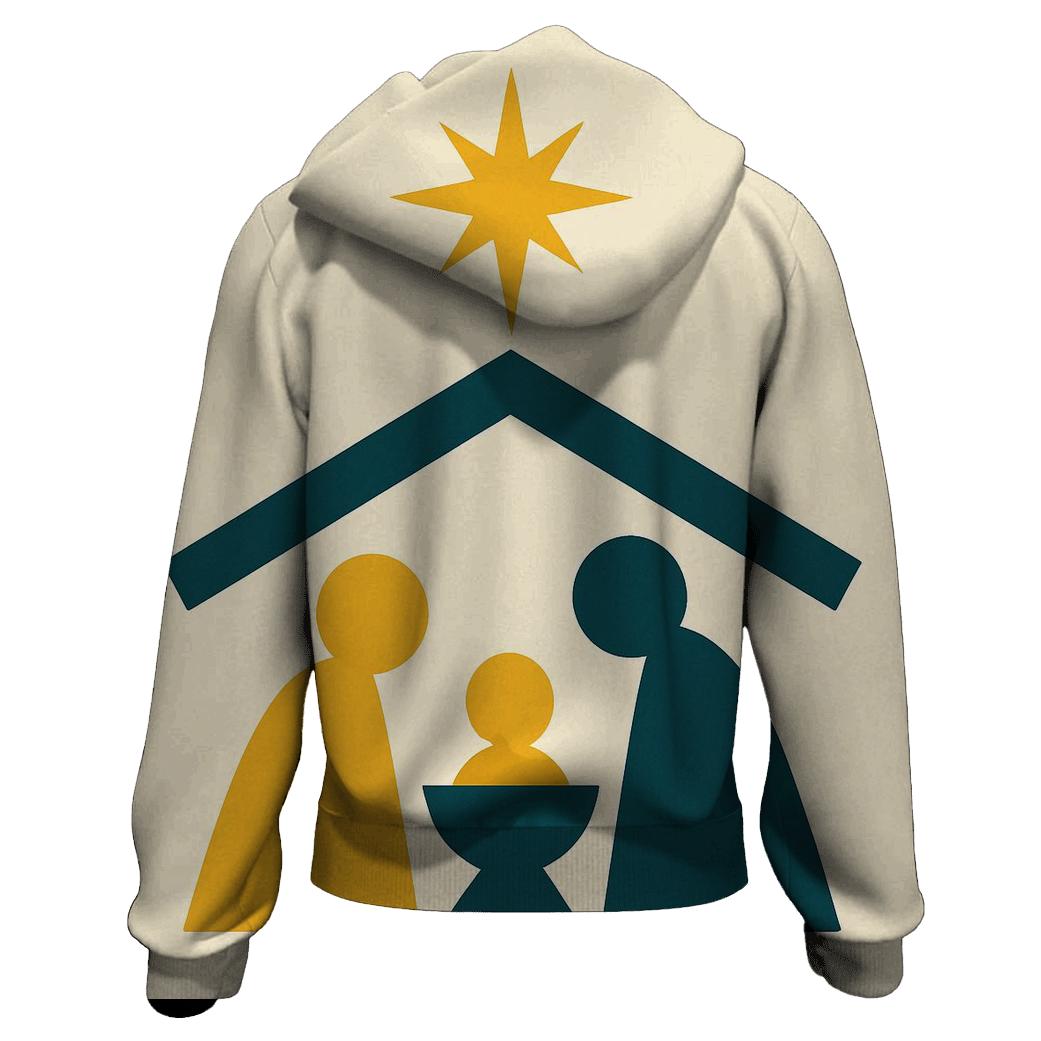 Minimal Nativity Silhouettes pullover hoodies