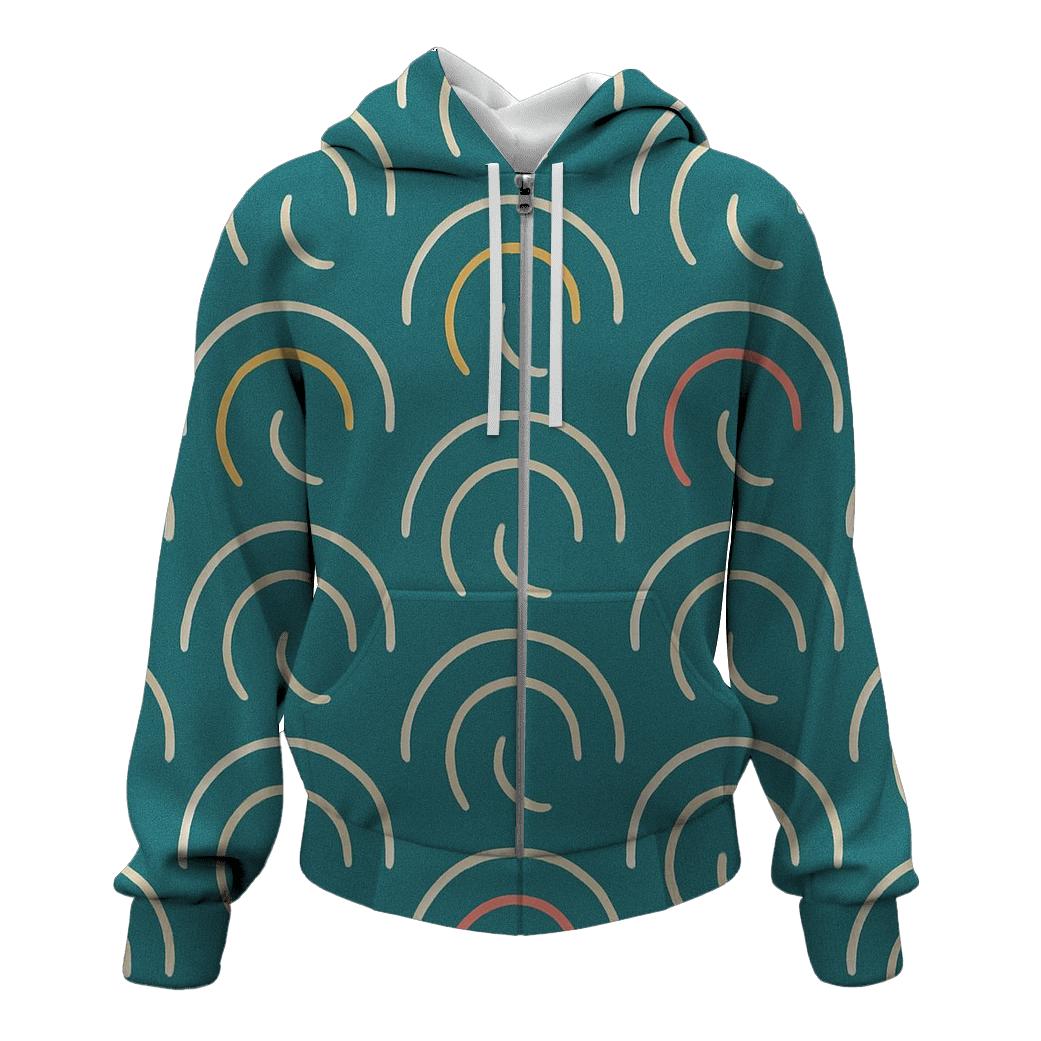 Gravitational Lens Arc Mosaic pullover hoodies