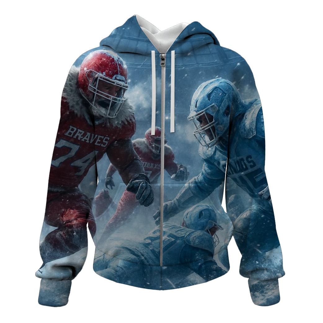 Frozen Yard Braves Against Ice Cubs custom hoodies