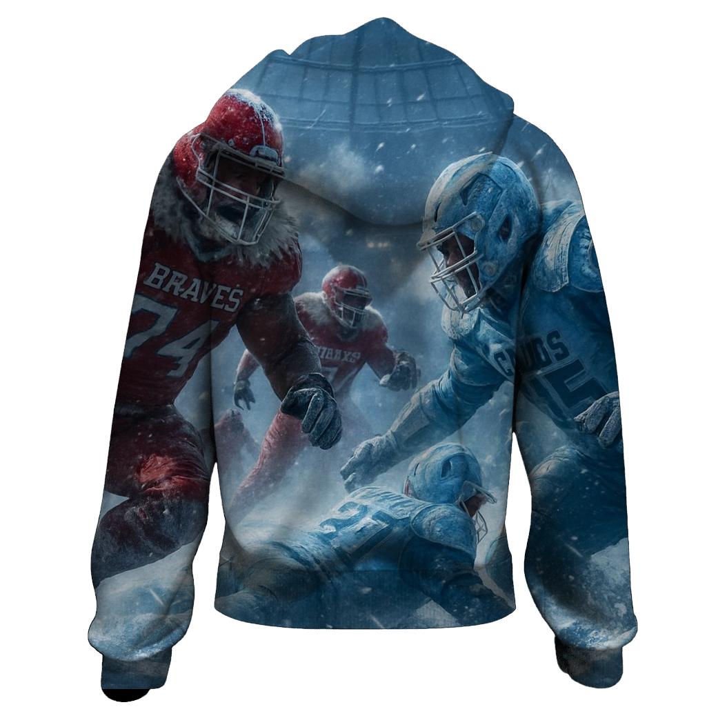 Frozen Yard Braves Against Ice Cubs custom hoodies