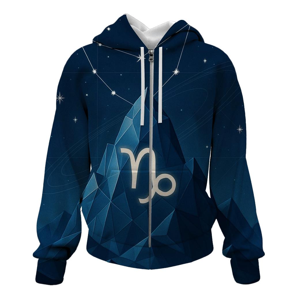 Capricorn Crystal Peak Star Chart hoodie designs
