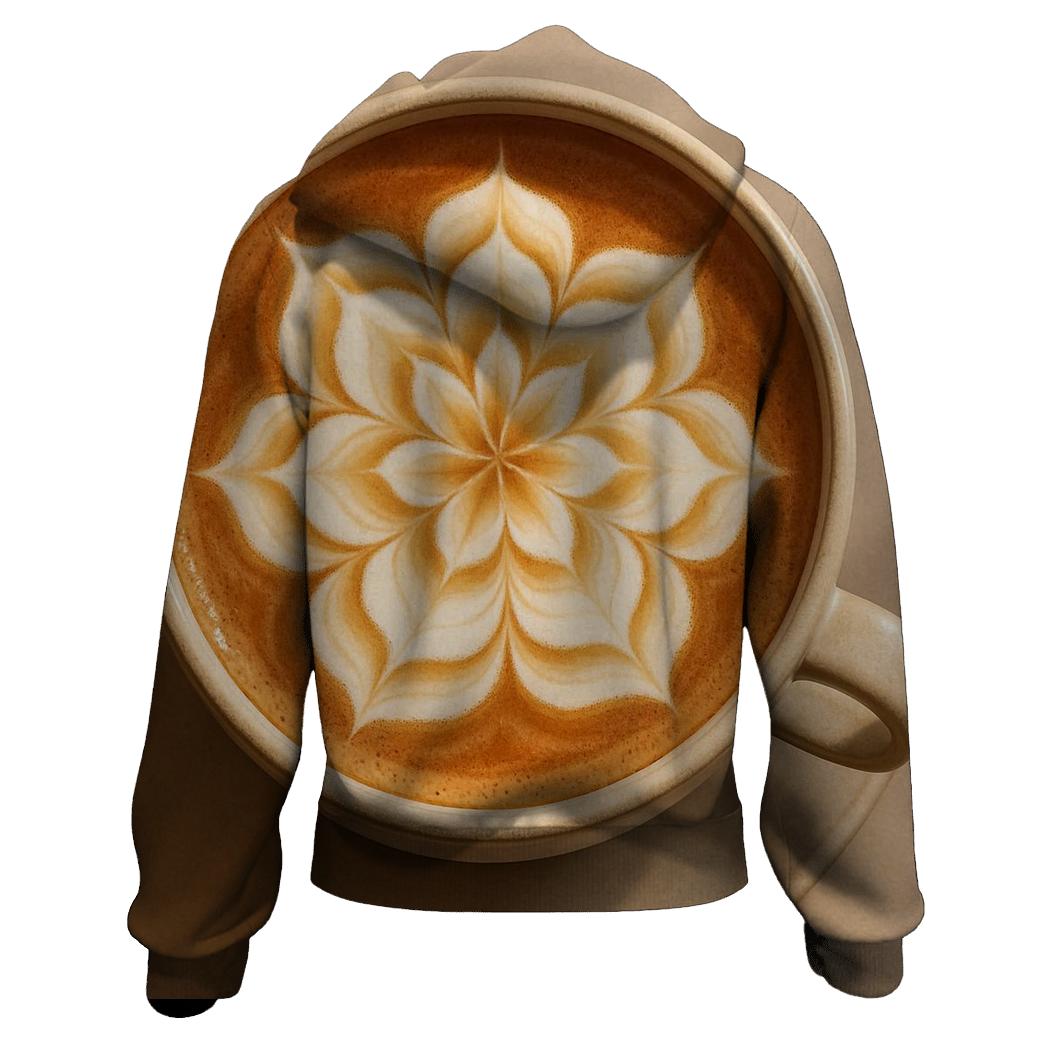 Latte Bloom Petals hoodie trends