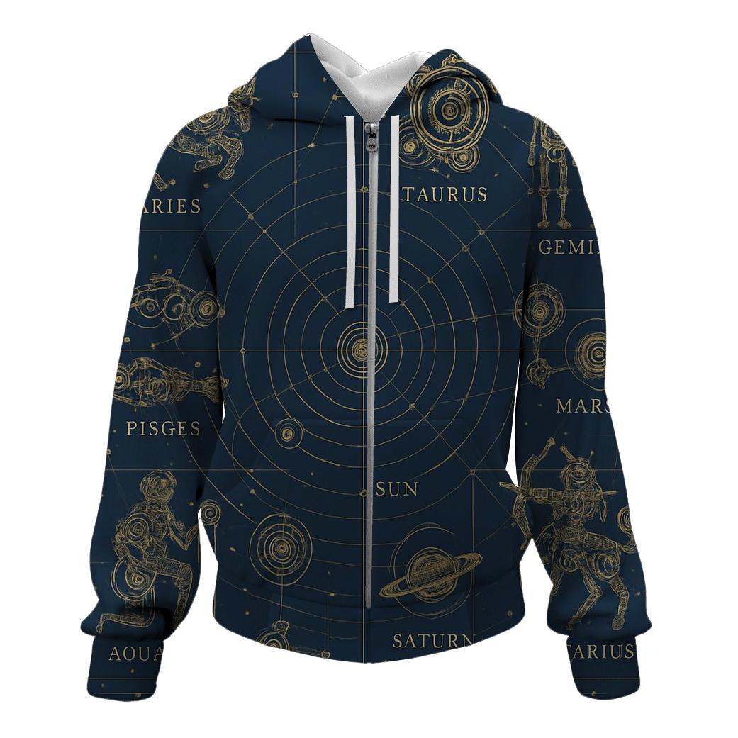 Celestial Blueprint Atlas custom hoodies