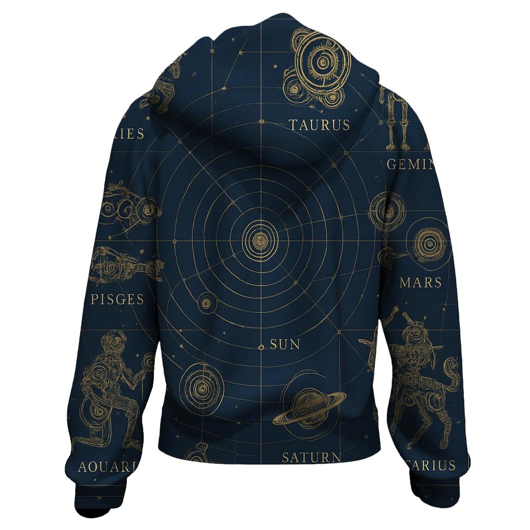 Celestial Blueprint Atlas custom hoodies