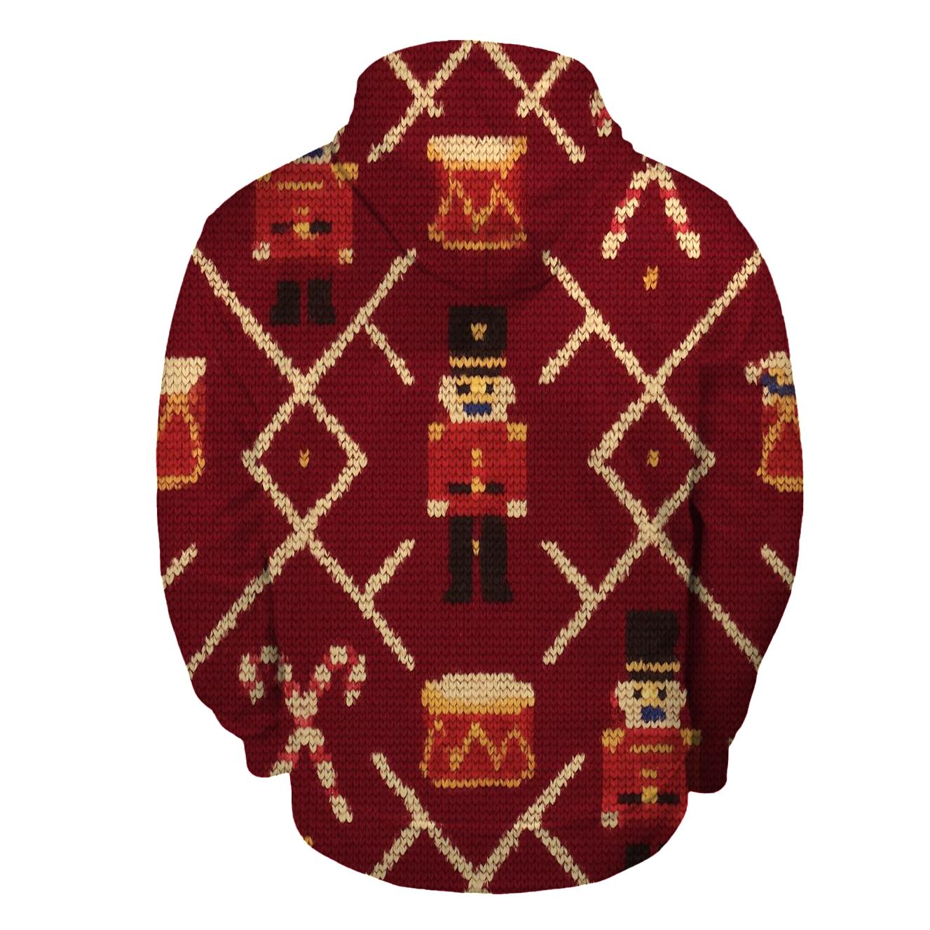 Nutcracker Drum Parade Lattice Design graphic hoodies
