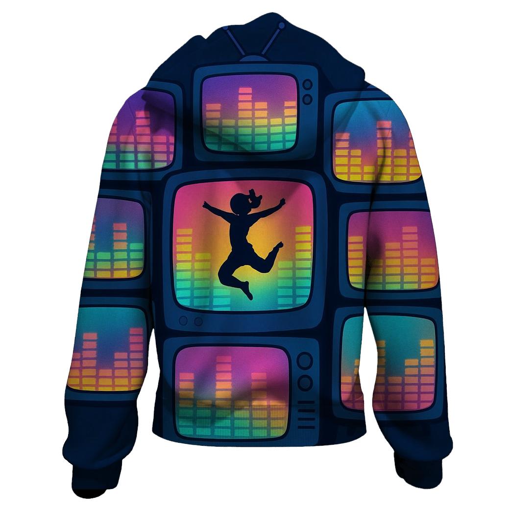 Retro TV Dance Spectrum designer hoodies